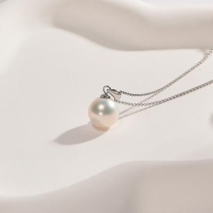 8mm White Freshwater Pearl Necklace - AAAA Quality