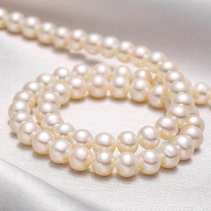 6-7mm White Freshwater Pearl Necklace - AAAA Quality