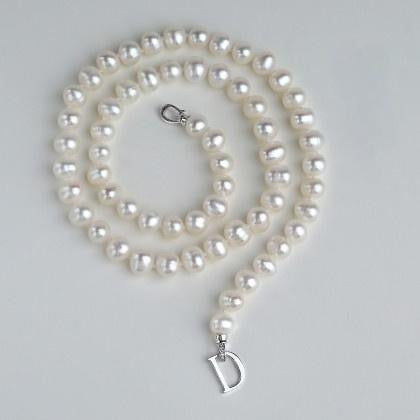 9-11mm White Freshwater Pearl Necklace - AAAA Quality